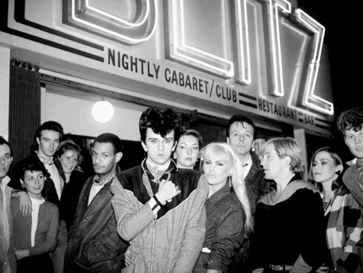 Blitz – Outside the Blitz club in 1979. Photo by Sheila Rock