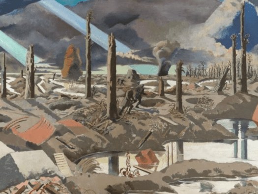 The Menin Road (1919), Paul Nash. Imperial War Museum, London. © IWM Art.IWM Art 2242
